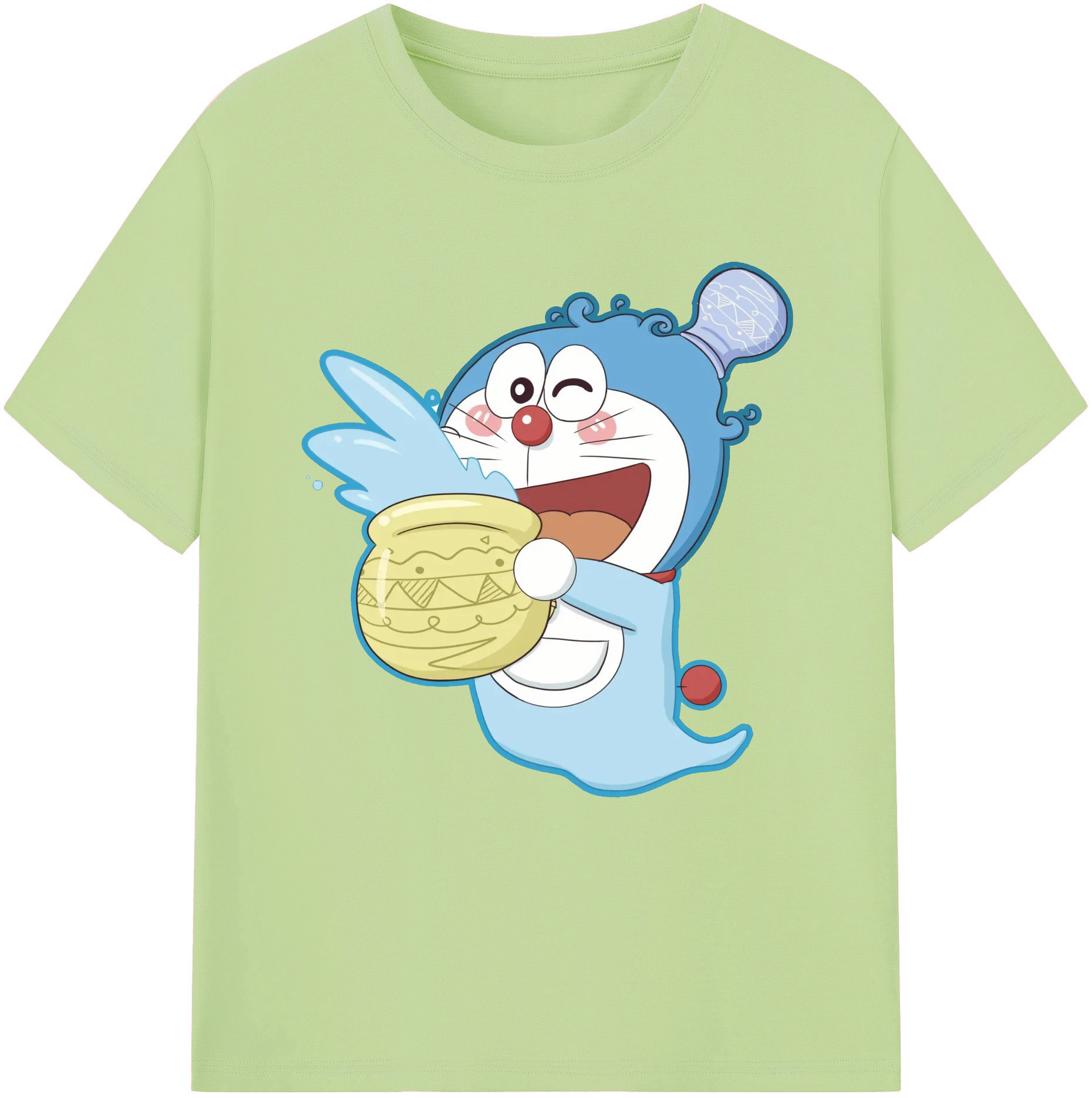 （画像用） ドラえもん Doraemon 綿100％半袖Tシャツ（フロントプリント）